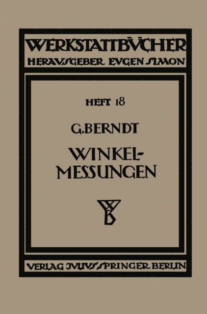 G. Berndt - Technische Winkelmessungen, E-bok