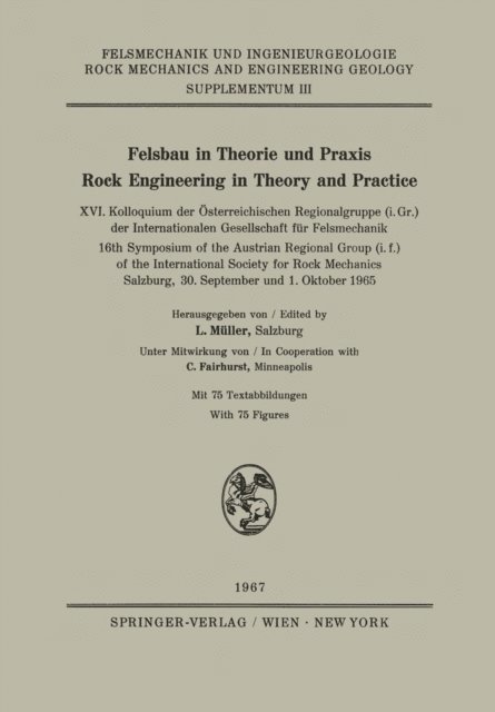 L. Muller - Felsbau in Theorie und Praxis Rock Engineering in Theory and Practice, E-bok