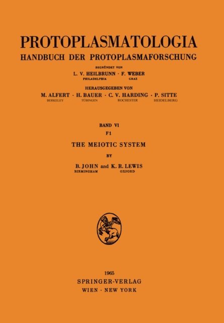 Kenneth R. Lewis, Bernard John - Meiotic System, E-bok