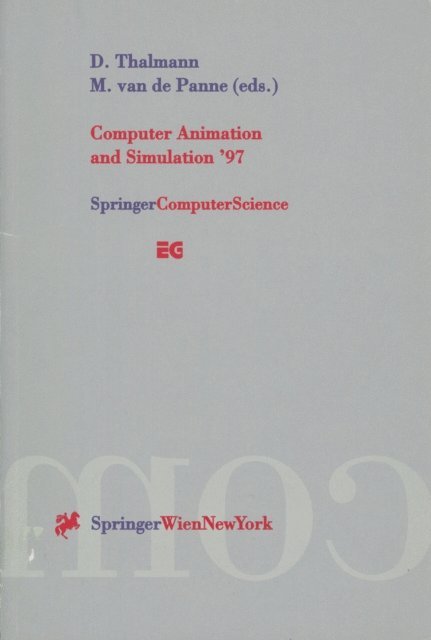 van de Panne, Michiel, Daniel Thalmann - Computer Animation and Simulation '97, E-bok