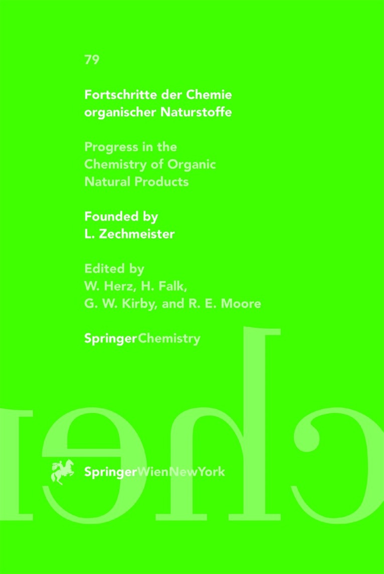 Fortschritte der Chemie organischer Naturstoffe / Progress in the Chemistry of Organic Natural Products, Häftad