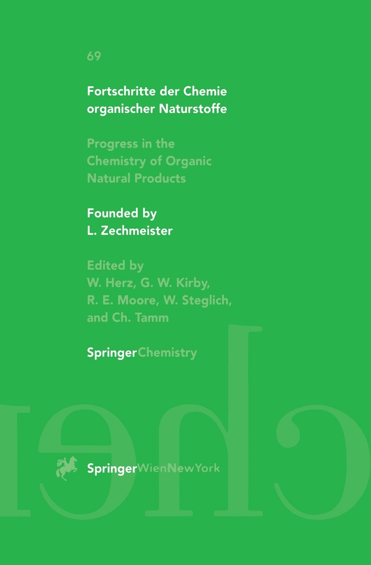 Fortschritte der Chemie organischer Naturstoffe Progress in the Chemistry of Organic Natural Products 69, Häftad