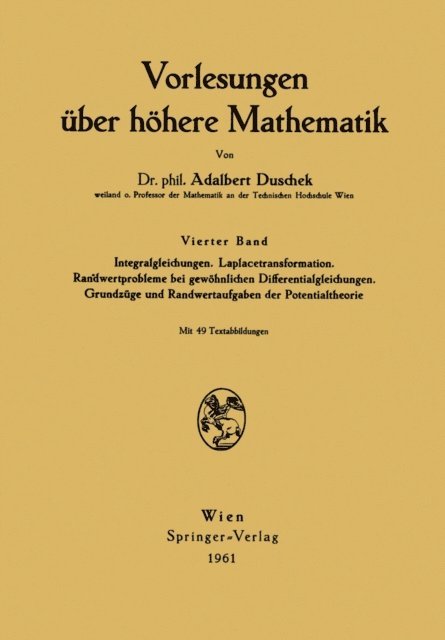 Adalbert Duschek - Vorlesungen über höhere Mathematik, E-bok