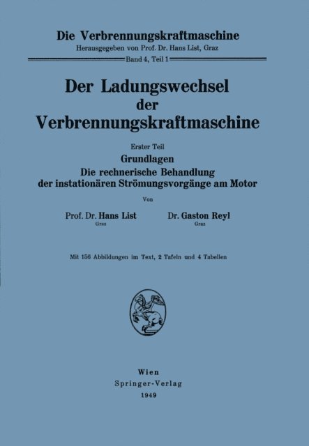 Gaston Reyl, Hans List - Der Ladungswechsel der Verbrennungskraftmaschine, E-bok