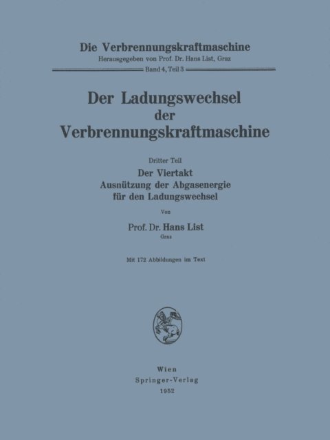 Hans List - Der Ladungswechsel der Verbrennungskraftmaschine, E-bok