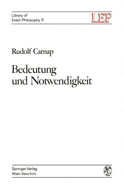 Rudolf Carnap - Bedeutung und Notwendigkeit, E-bok