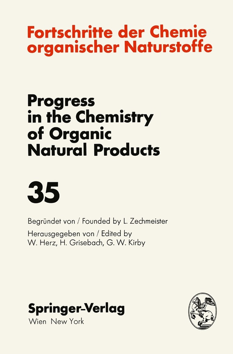 Fortschritte der Chemie Organischer Naturstoffe / Progress in the Chemistry of Organic Natural Products, Häftad