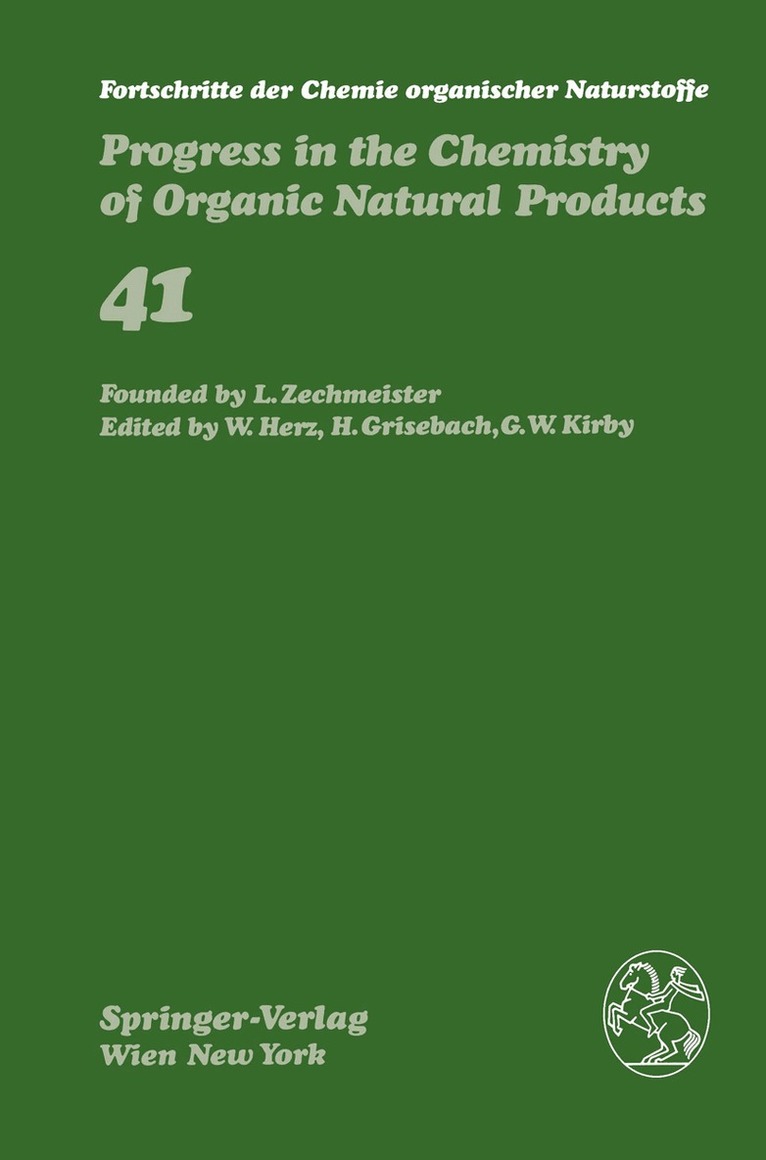 Fortschritte der Chemie organischer Naturstoffe / Progress in the Chemistry of Organic Natural Products, Häftad