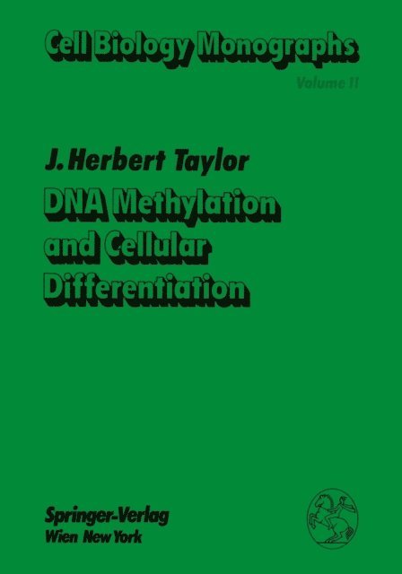 James H. Taylor - DNA Methylation and Cellular Differentiation, E-bok