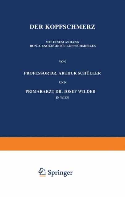 Josef Wilder, Arthur Schuller - Der Kopfschmerz, E-bok