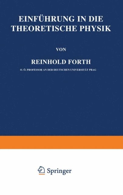 Reinhold Furth - Einführung in die Theoretische Physik, E-bok