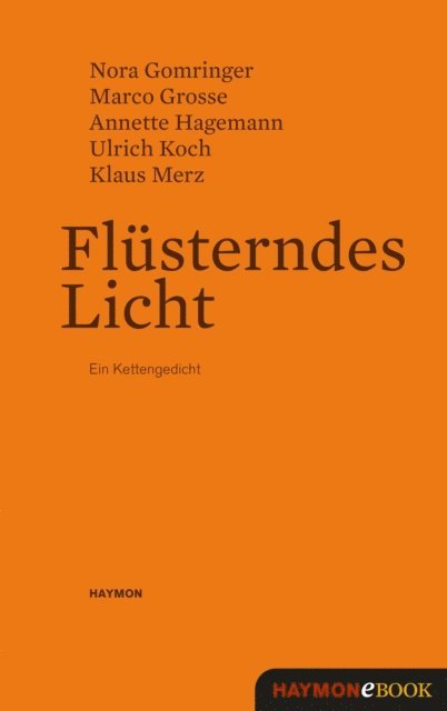 Klaus Merz, Ulrich Koch, Annette Hagemann, Marco Grosse, Nora Gomringer - Flüsterndes Licht, E-bok