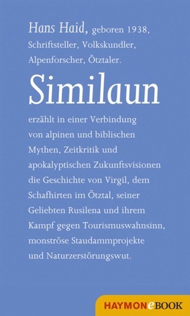Hans Haid - Similaun, E-bok