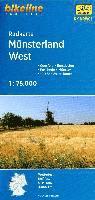 Mnsterland West cycling map