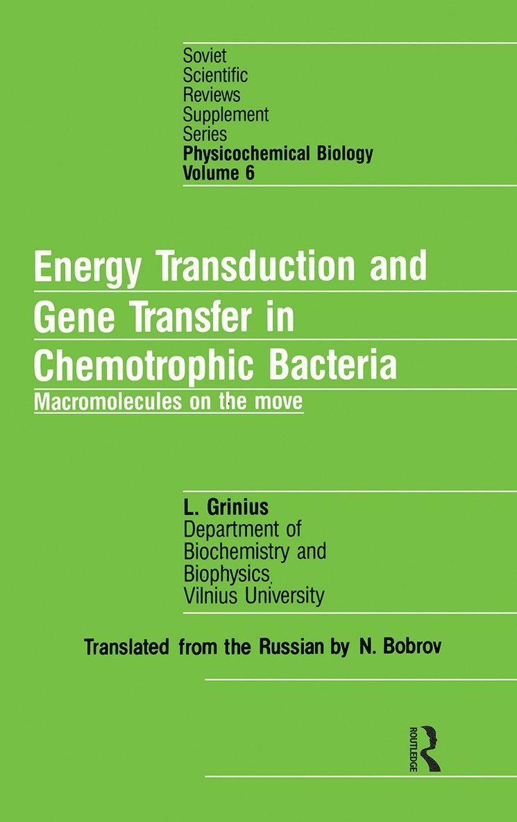 L. Grinius - nrgy Transduct Gene Trans Chem, Inbunden
