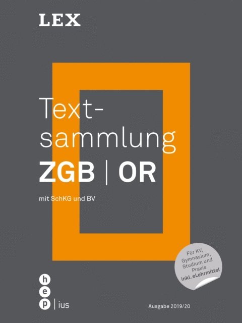 Textsammlung ZGB OR (Print inkl. eLehrmittel). Mit SchKG und BV, E-bok