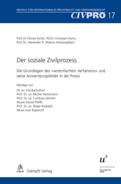 Alexander Markus, Christoph Hurni, Florian Eichel - Der soziale Zivilprozess, E-bok