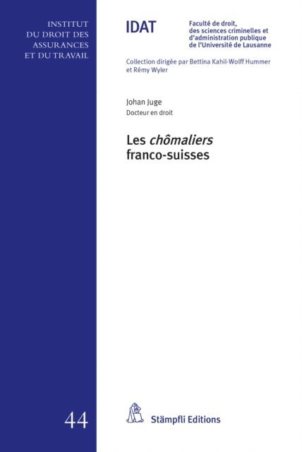 Johan Juge - Les chômaliers franco-suisses, E-bok