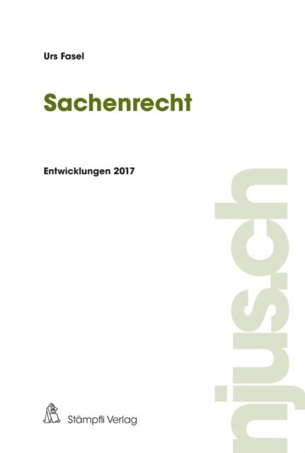 Urs Fasel - Sachenrecht, E-bok