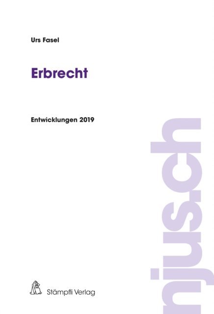 Urs Fasel - Erbrecht, E-bok
