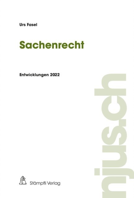 Urs Fasel - Sachenrecht, E-bok