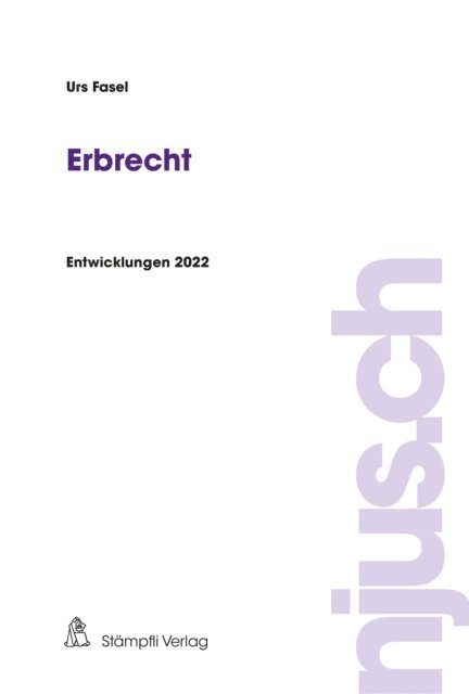 Urs Fasel - Erbrecht, E-bok