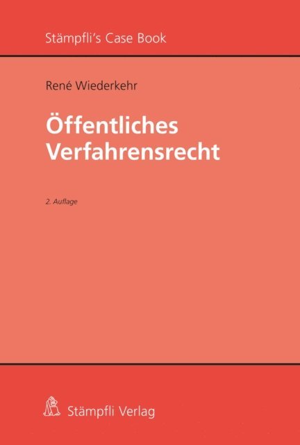 Rene Wiederkehr - Öffentliches Verfahrensrecht, E-bok