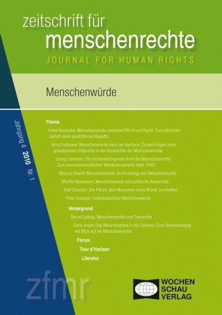 Susanne Zwingel, Karsten Malowitz, Michael Krennerich, Regina Kreide, Tessa Debus - Menschenwürde, E-bok