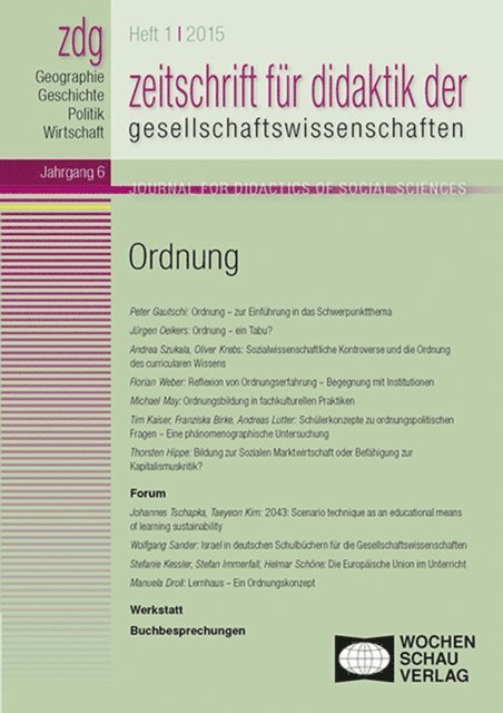 Stefan Immerfall, Thorsten Hippe, Karin Fuchs, Manuela Droll, Franziska Birke, Peter Gautschi - Ordnung, E-bok