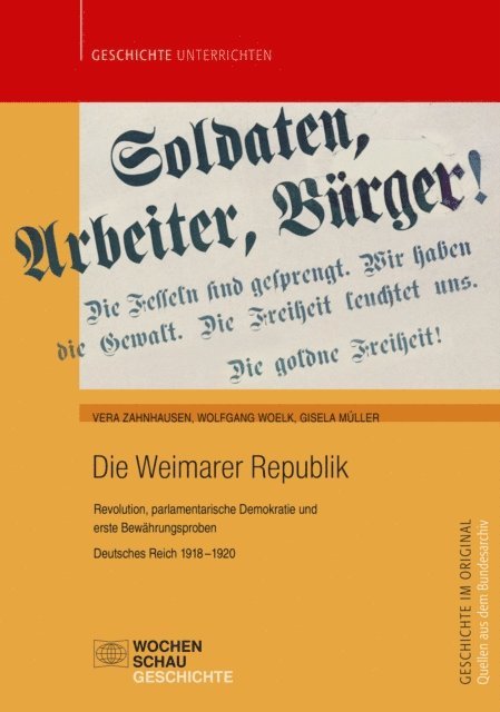 Vera Zahnhausen, Wolfgang Woelk, Gisela Muller - Die Weimarer Republik, E-bok. Tillgänglighet: Lägg i varukorg