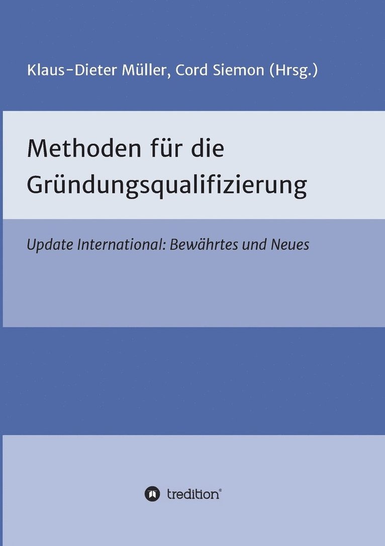 Cord Siemon, Müller Klaus-Dieter - Methoden für die Gründungsqualifizierung, Häftad
