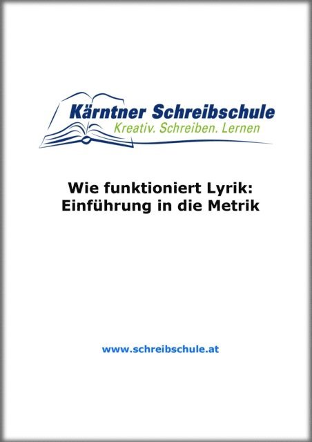 Roland Zingerle - Wie funktioniert Lyrik: Einführung in die Metrik, E-bok