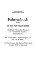 KFZ Fahrtenbuch & Fahrtaufzeichnung Carsharing/Mietwagen