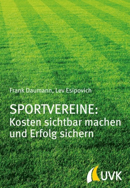 Lev Esipovich, Frank Daumann - Sportvereine: Kosten sichtbar machen und Erfolg sichern, E-bok