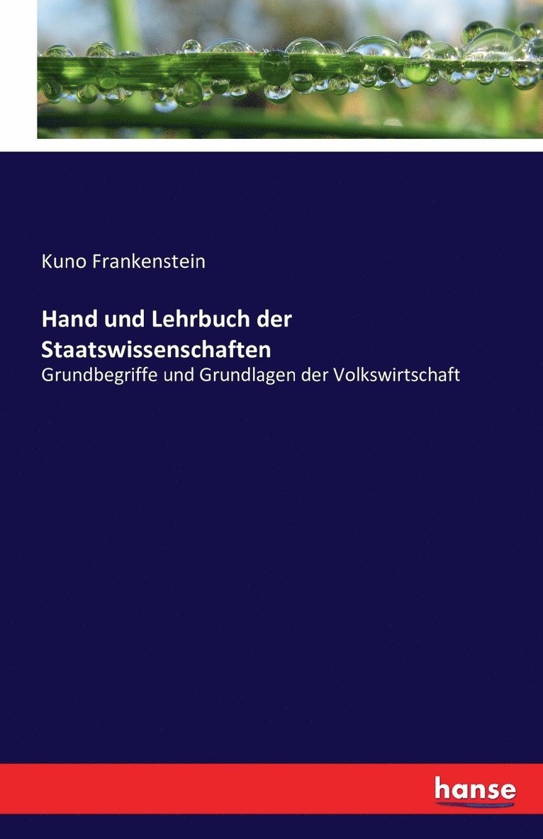 Kuno Frankenstein - Hand und Lehrbuch der Staatswissenschaften, Häftad. Tillgänglighet: Lägg i varukorg