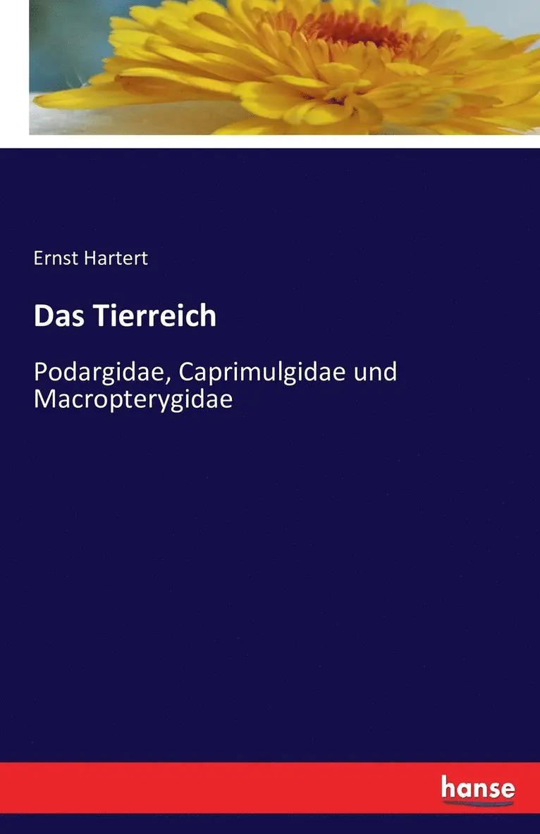 Ernst Hartert - Tierreich, Häftad. Tillgänglighet: Lägg i varukorg