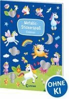 Metallic-Stickerspaß - Einhörner, Häftad