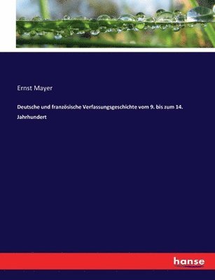 Ernst Mayer - Deutsche und französische Verfassungsgeschichte vom 9. bis zum 14. Jahrhundert, Häftad