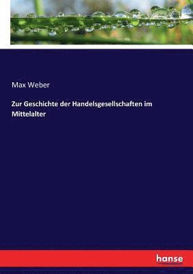 Max Weber - Zur Geschichte der Handelsgesellschaften im Mittelalter, Häftad