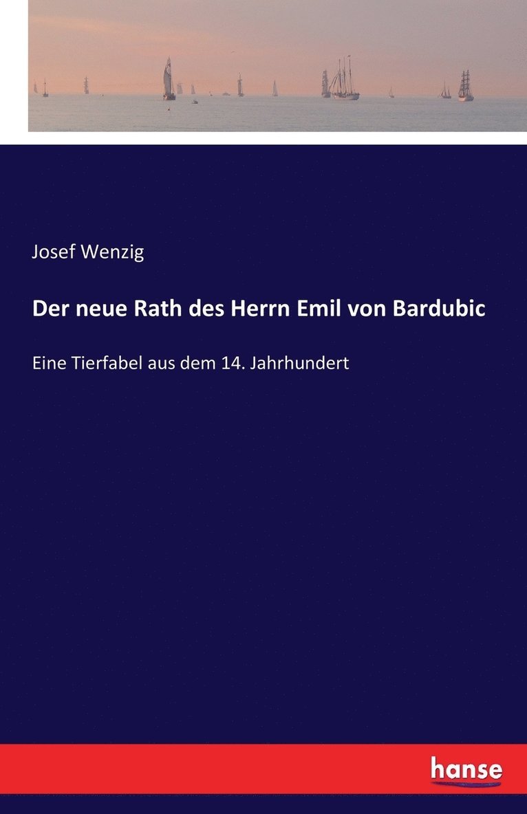 Josef Wenzig - neue Rath des Herrn Emil von Bardubic, Häftad