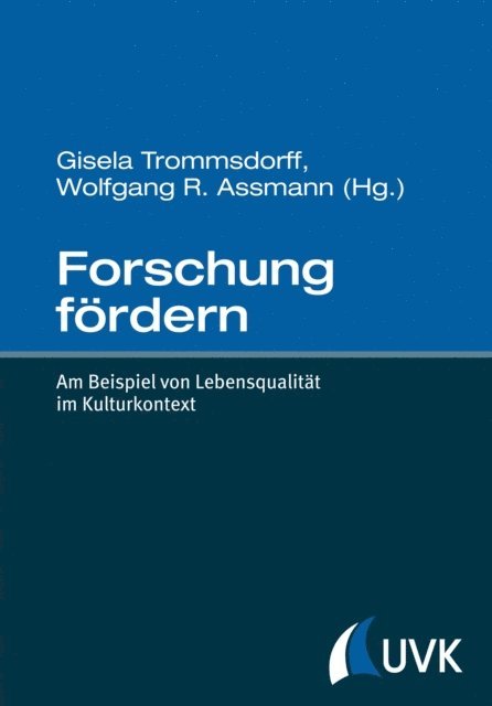 Wolfgang R. Assmann, Gisela Trommsdorff - Forschung fordern, E-bok