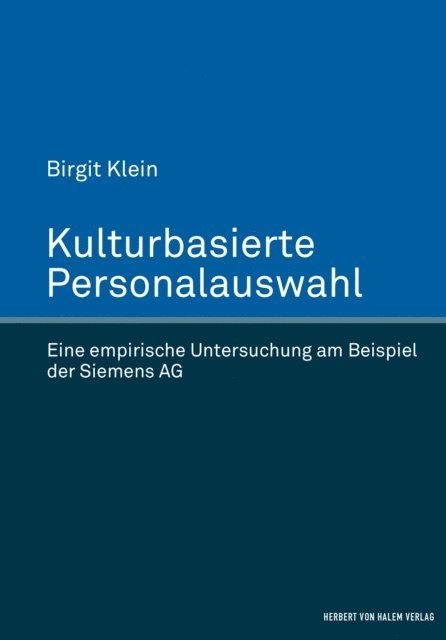 Birgit Klein - Kulturbasierte Personalauswahl, E-bok
