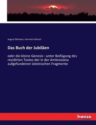 August Dillmann, Hermann Rönsch - Buch der Jubiläen, Häftad