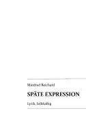 Manfred Reichard - Späte Expression, Häftad. Tillgänglighet: Lägg i varukorg