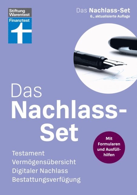 Stiftung Warentest - Das Nachlass-Set – die wichtigsten Fragen zum Thema Nachlass einfach erklärt, mit Steuerspartipps, Formularen und Ausfüllhilfen, E-bok. Tillgänglighet: Lägg i varukorg