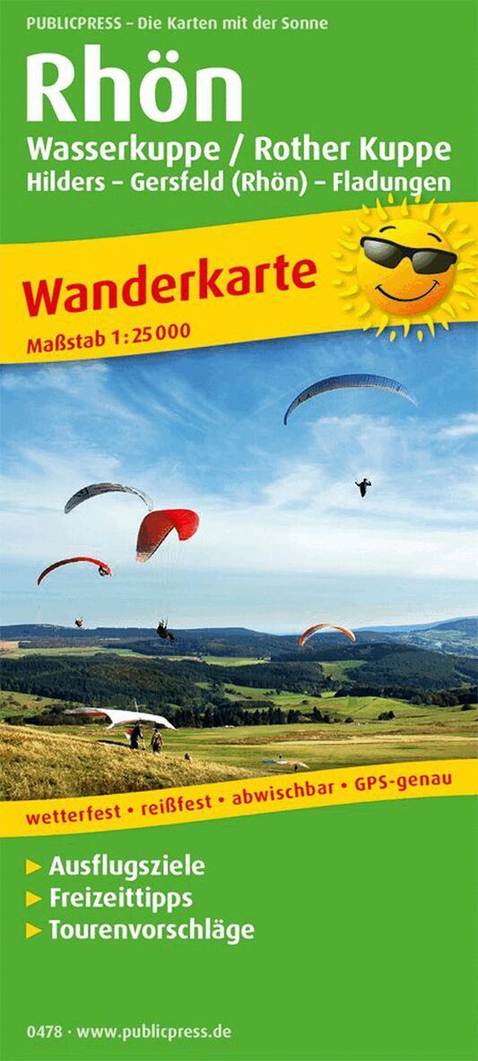 Freytag-Berndt - Rhon Mountains, Wasserkuppe / Rother Kuppe,. Tillgänglighet: Lägg i varukorg