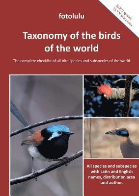 Fotolulu - Taxonomy of the birds of the world, Häftad. Tillgänglighet: Lägg i varukorg