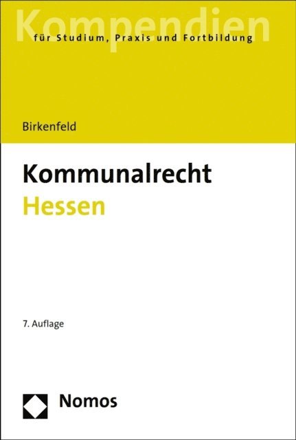 Daniela Birkenfeld - Kommunalrecht Hessen, E-bok. Tillgänglighet: Lägg i varukorg
