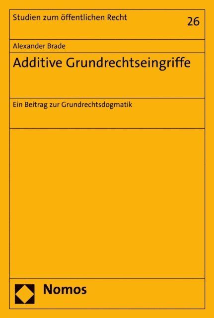 Alexander Brade - Additive Grundrechtseingriffe, E-bok