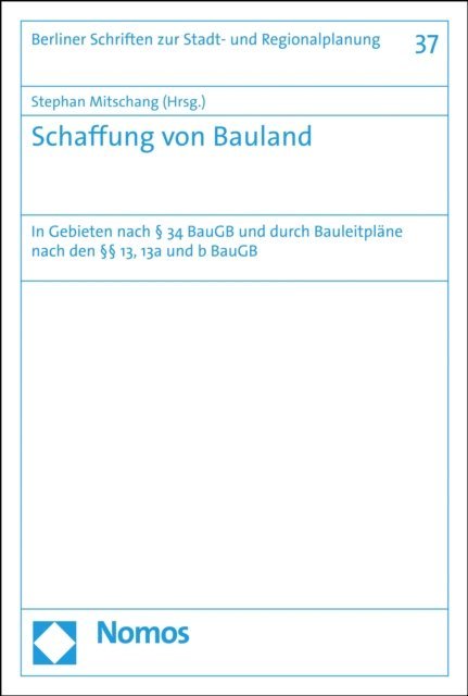 Stephan Mitschang - Schaffung von Bauland, E-bok